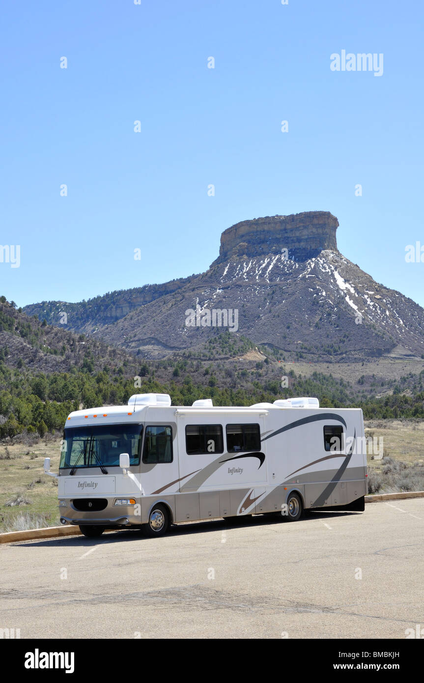 RV in Mesa Verde Nationalpark, New Mexico, USA Stockfoto