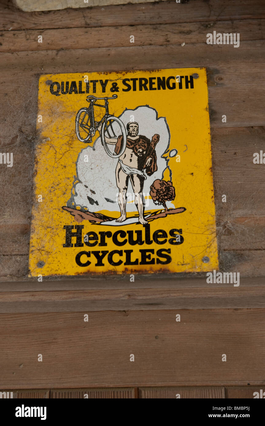 Wandschild in Bircham Mill, Norfolk. Stockfoto