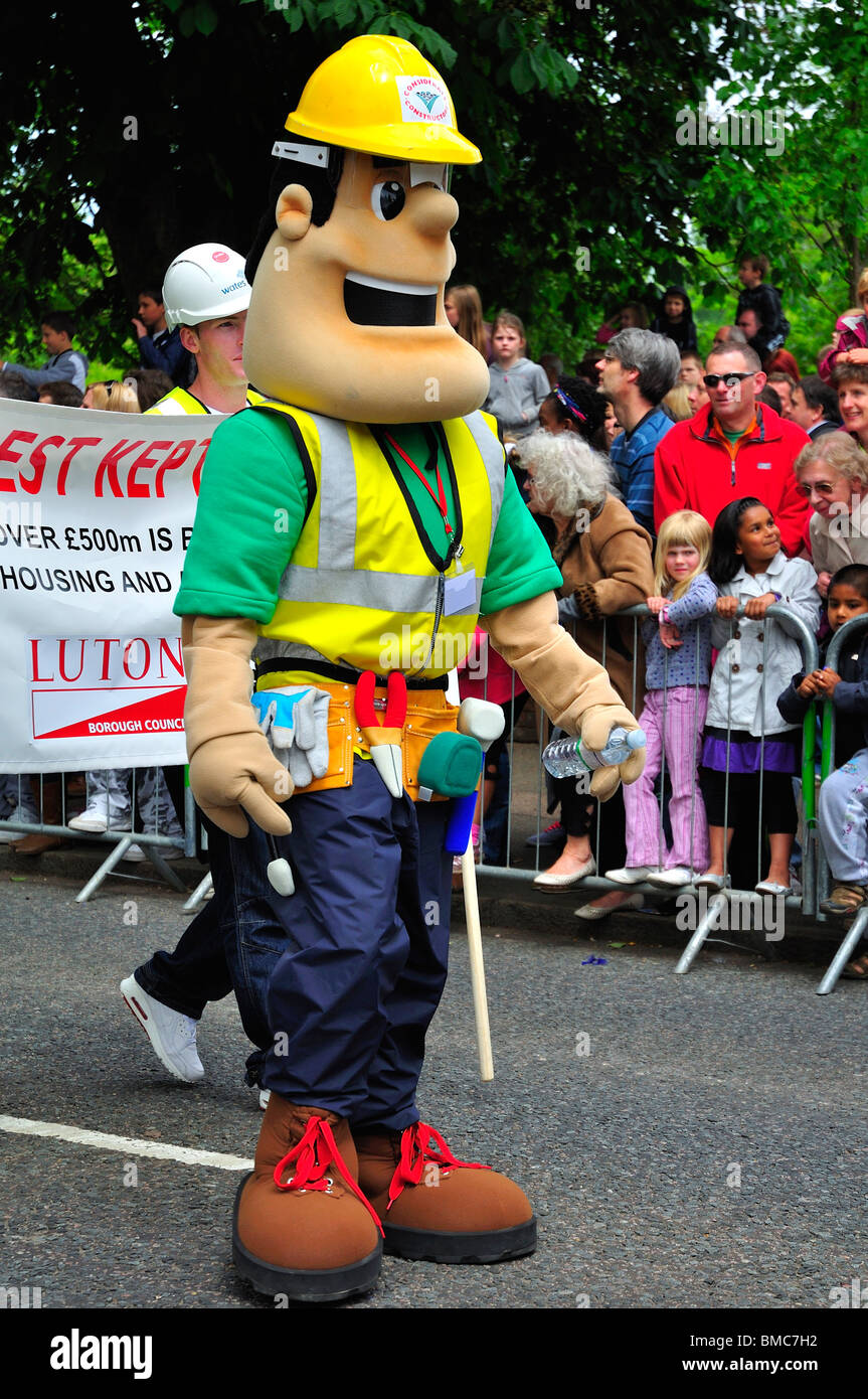 Bob des Baumeister Luton Karnevals 2010 Stockfotografie - Alamy