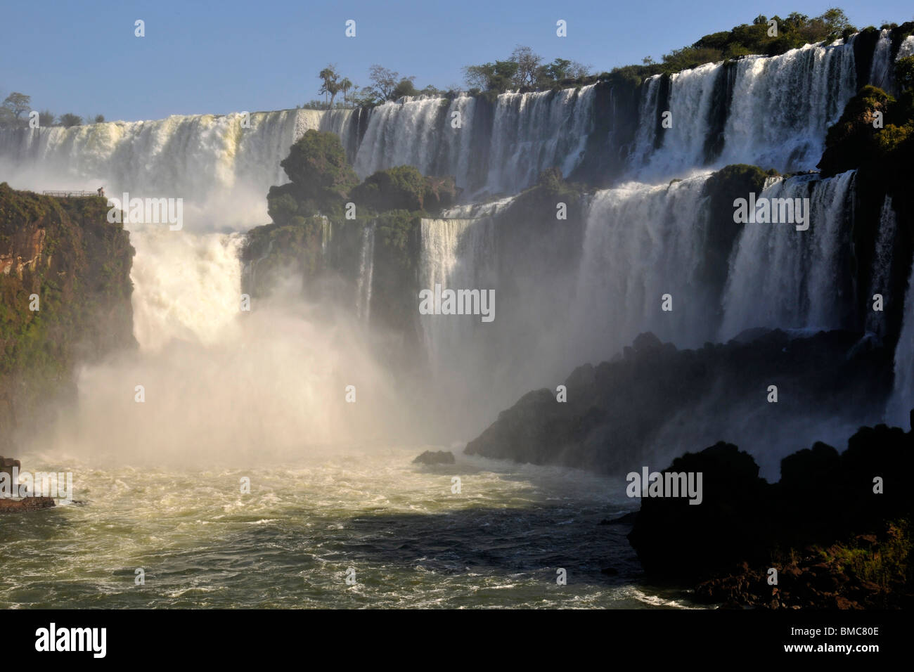 Salto San Martin, Iguassu falls, Iguazu Nationalpark, Puerto Iguazu, Argentinien Stockfoto