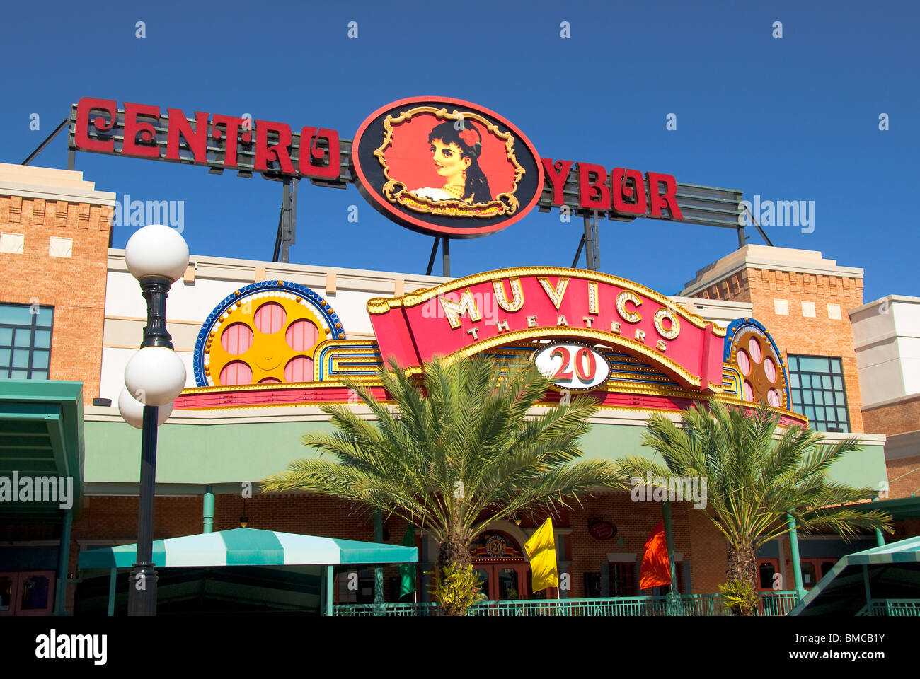 Ybor City, bekannt als Tampa Quartier Latin seit über 100 Jahren nun eine National Historic Landmark District, Tampa, Florida, USA Stockfoto