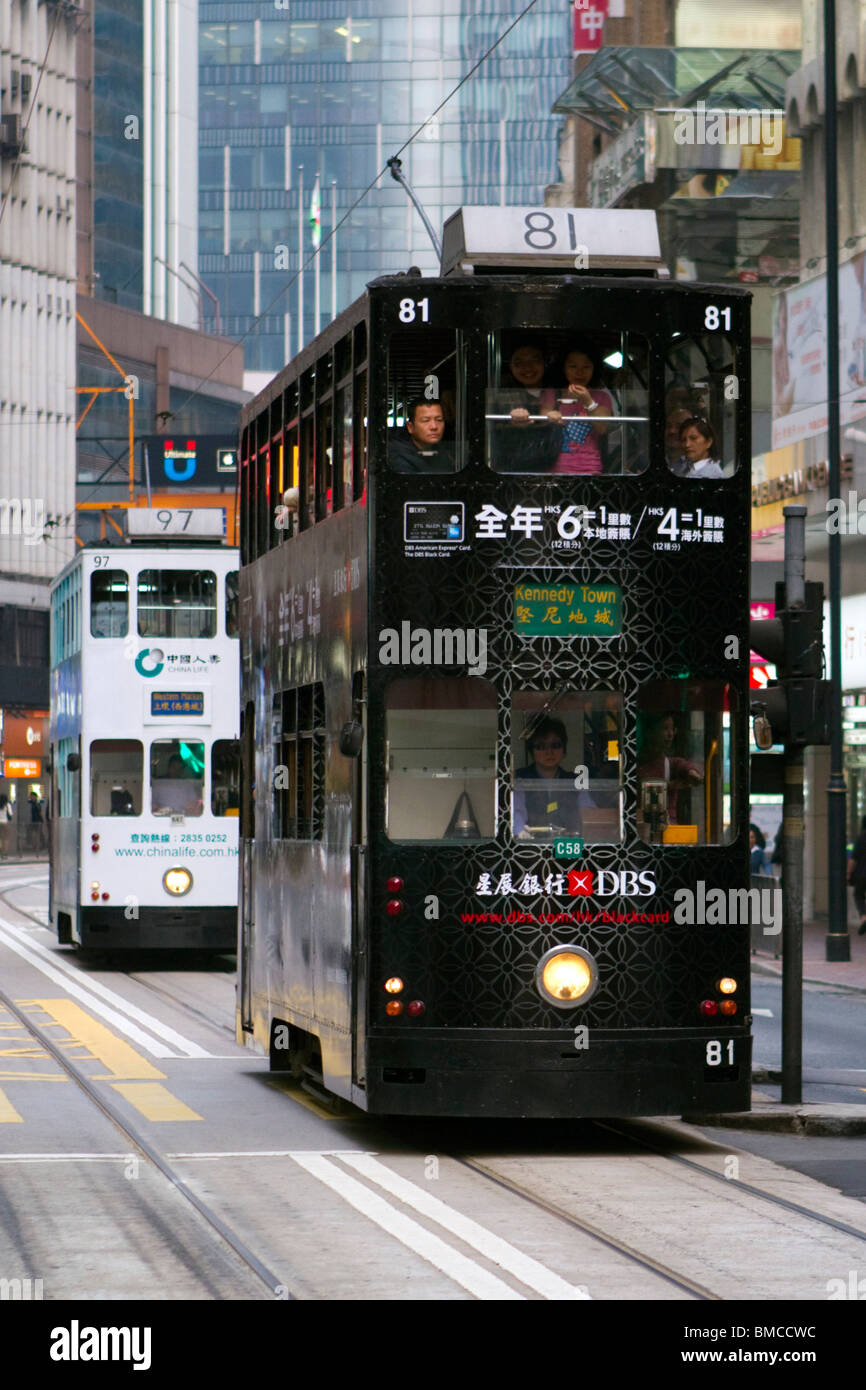 Straßenbahn, Hong Kong, SAR China Stockfoto