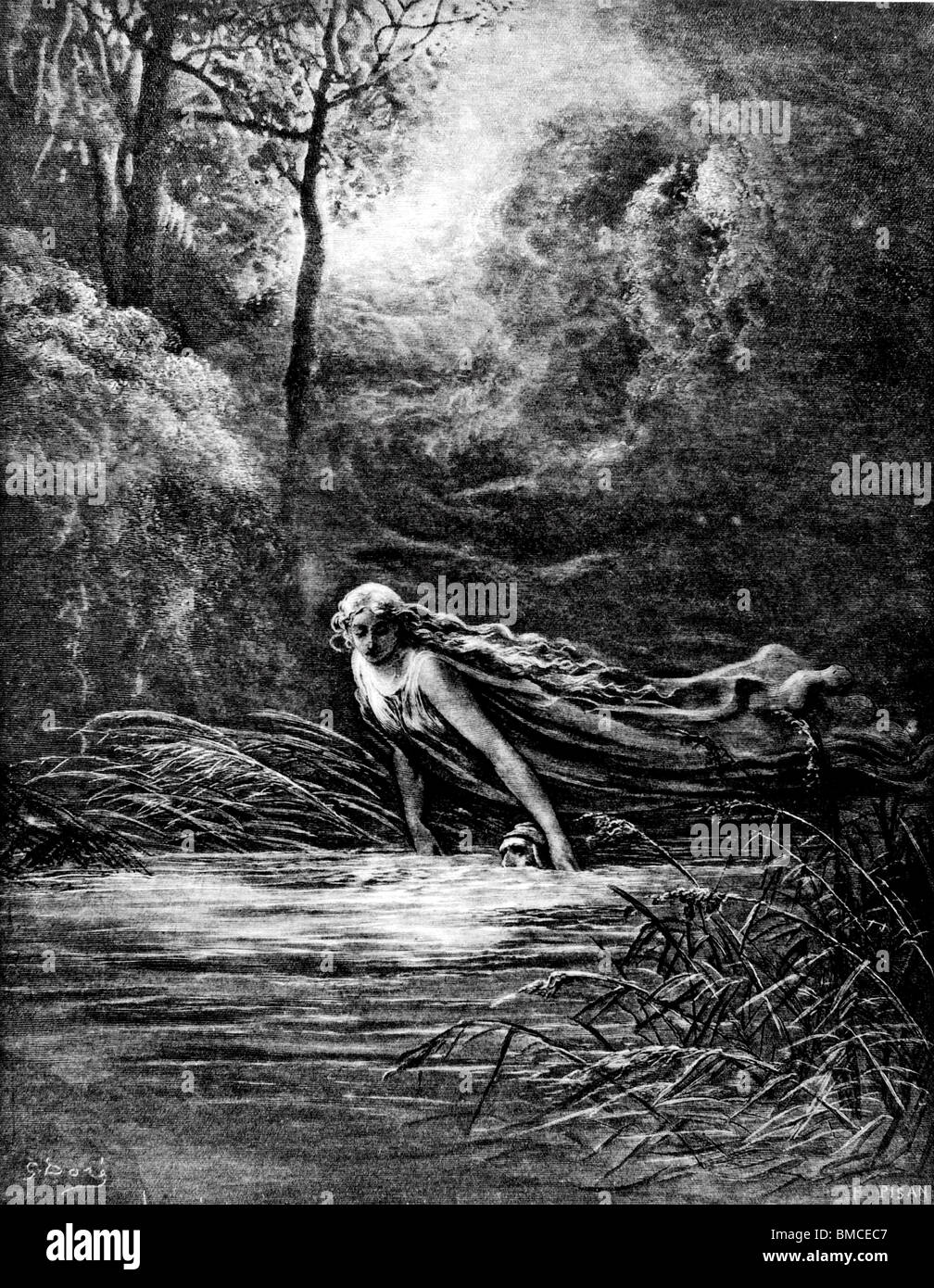 Matilda auf Lethe Fluss des Vergessens Stockfoto