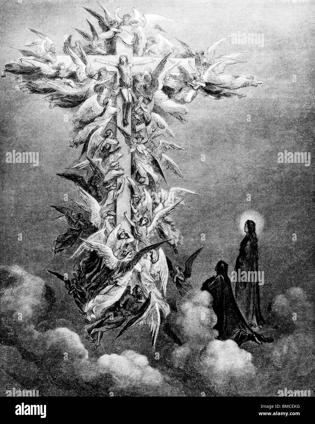 Das christliche Kreuz glauben Kämpfer Stockfoto