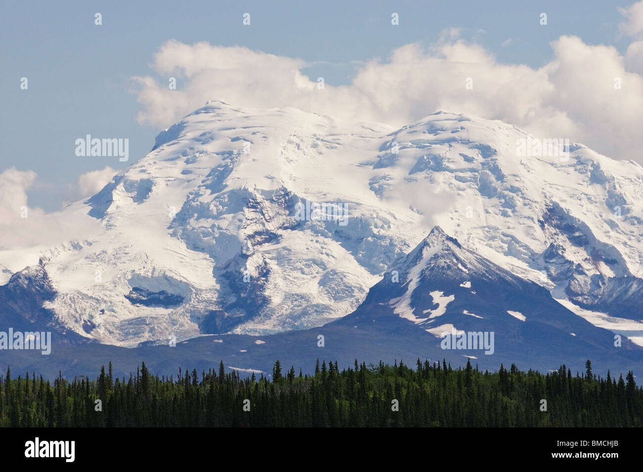 Mount Drum, Wrangell Mountains Nationalpark Wrangell, Alaska, USA Stockfoto