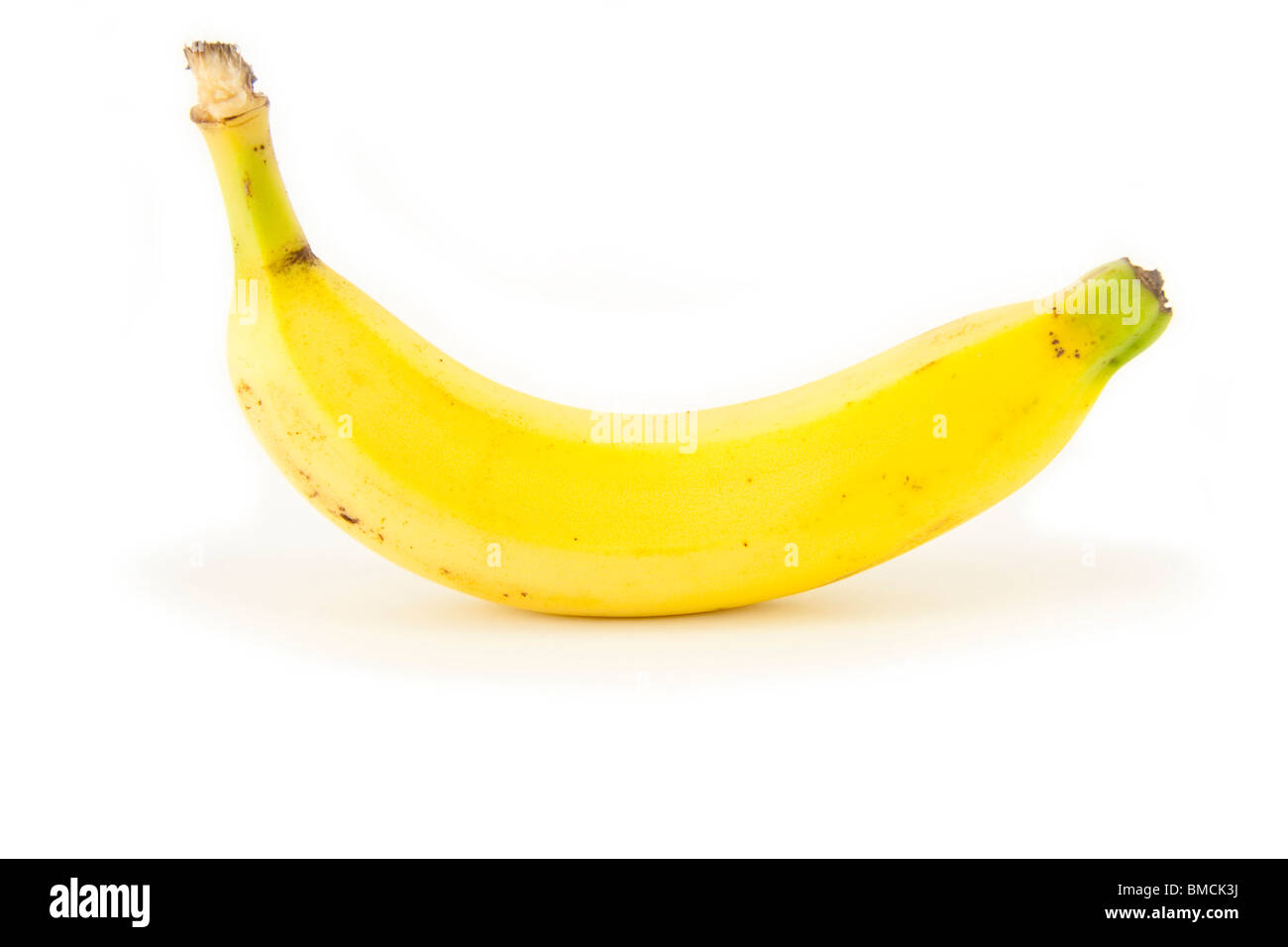 Eine einzige Banane Stockfoto