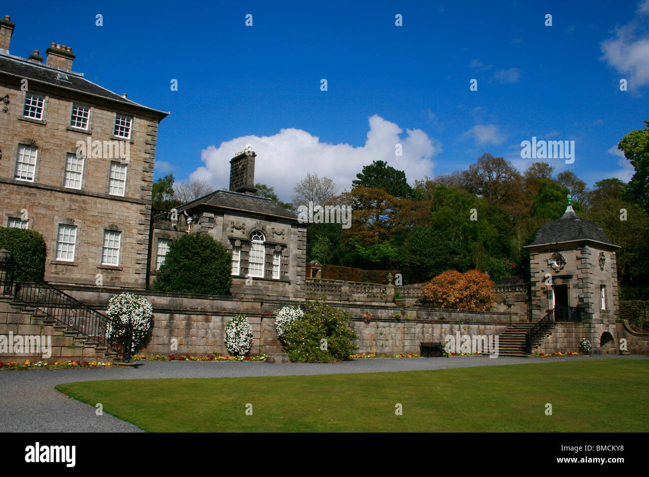 Pollok House (18. Jahrhundert) beherbergt die Maxwell-Familie seit Mitte des 13. Jahrhunderts, Glasgow Stockfoto