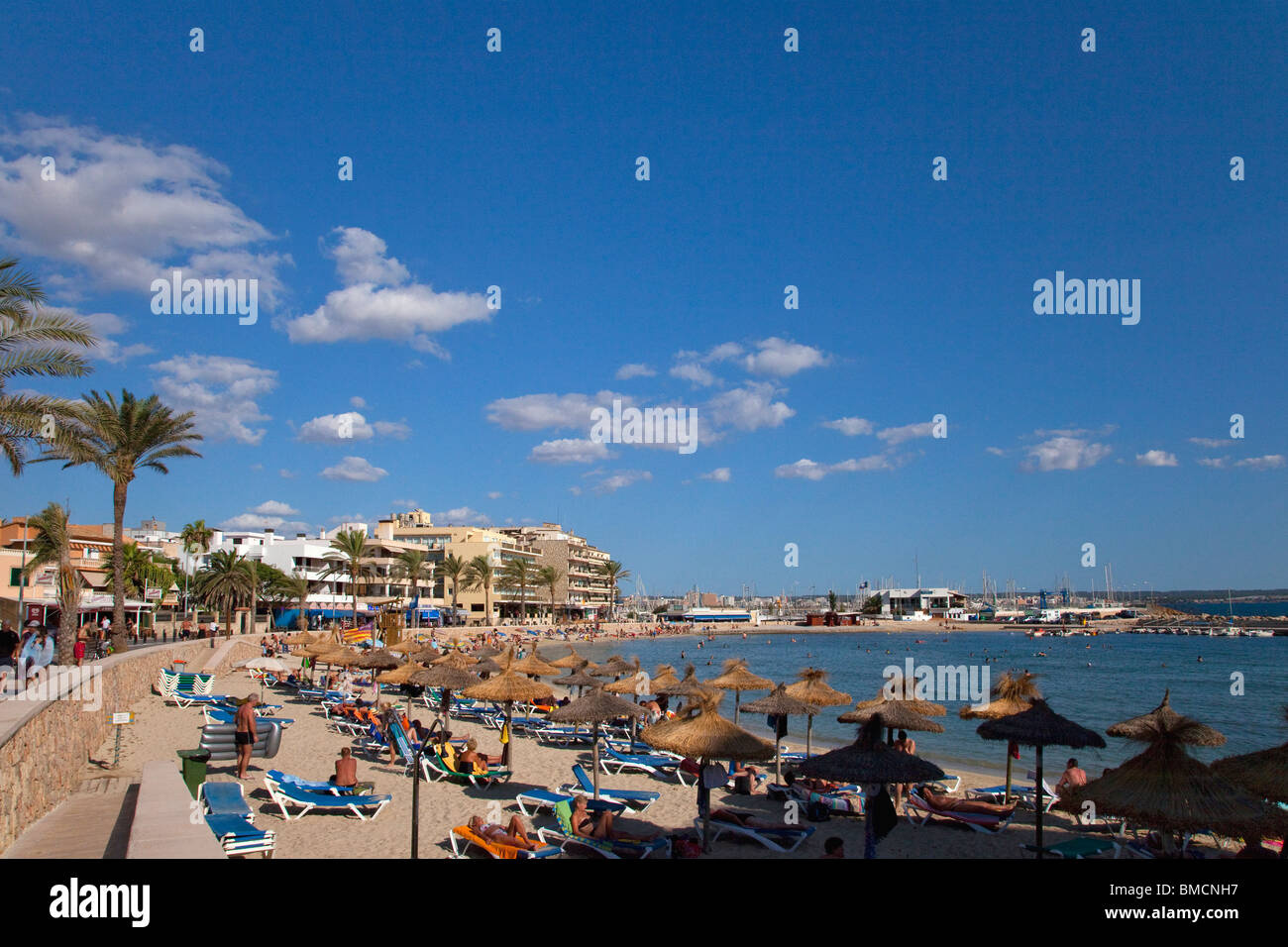 Kann Pastilla direkt am Meer Mallorca-Mallorca-Spanien-Europa-EU Stockfoto