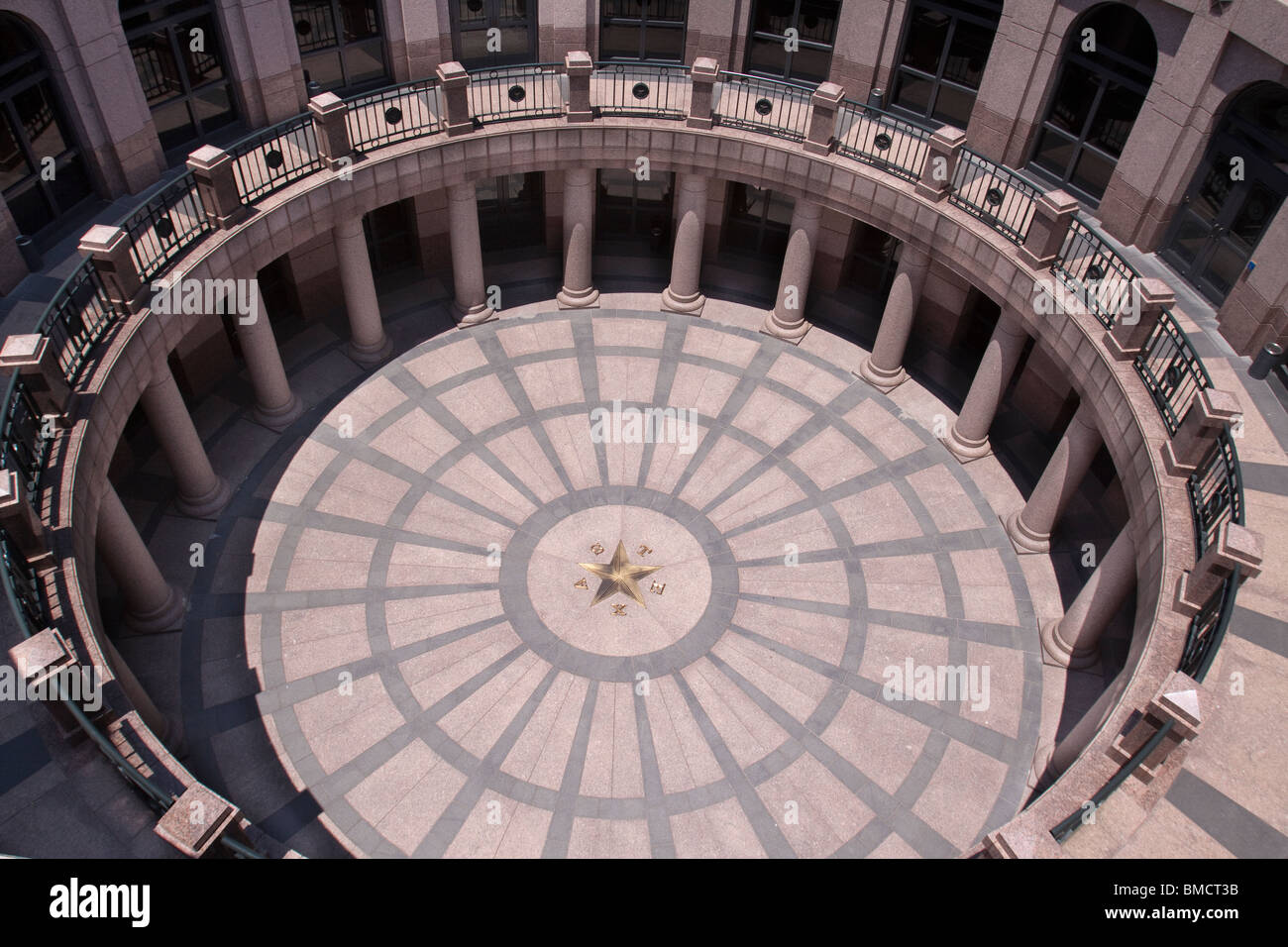 Open-Air-Rotunde der Capitol Erweiterung der Texas State Capitol Gebäude oder Statehouse in Austin Stockfoto