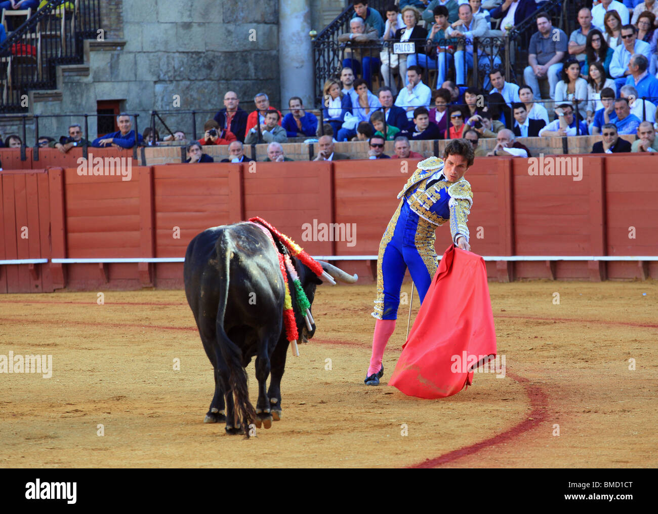 Stierkampf in Sevilla, Spanien Stockfoto