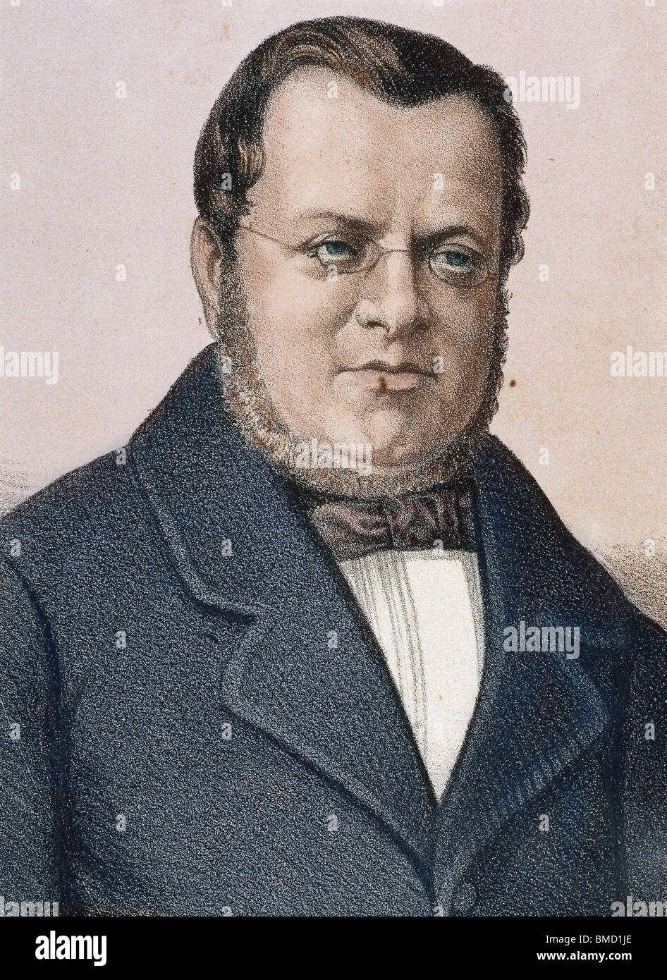 Cavour, Camillo Benso Graf von italienischen Staatsmann (Turin, 1810-1861). Stockfoto