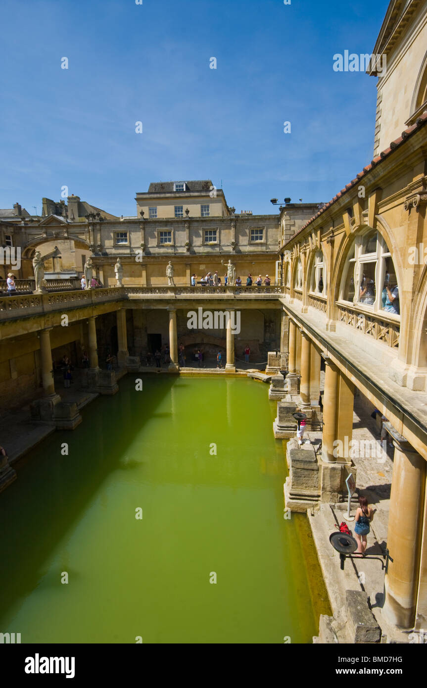 Die römischen Thermen Bad Somerset England Stockfoto