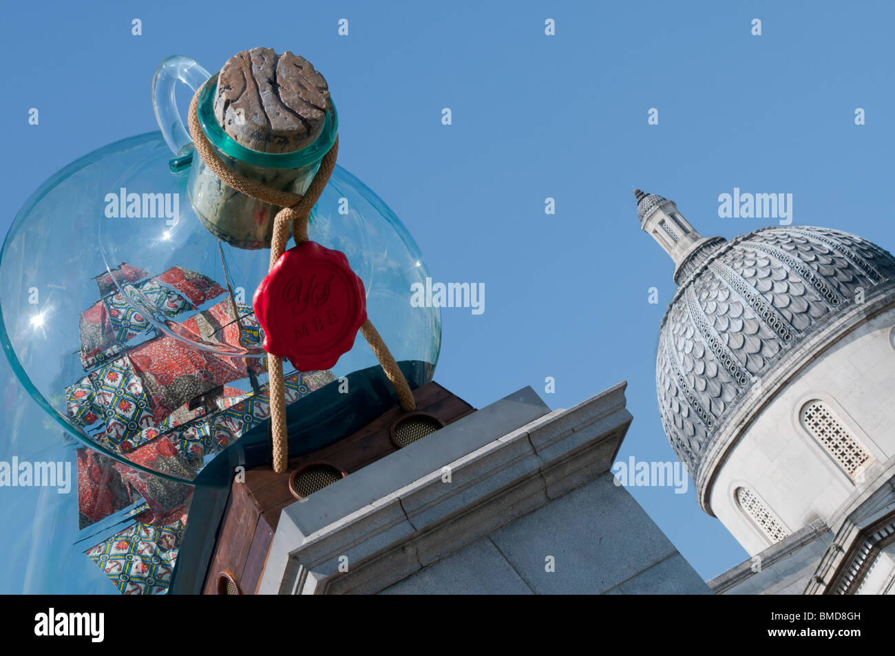 HMS Victory in einer Flasche von Yinka Shonibare Stockfoto