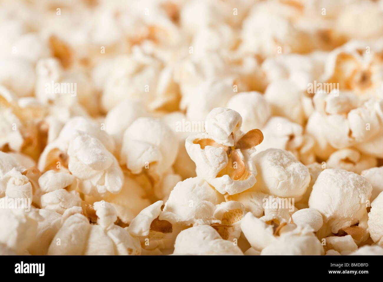 Nahaufnahme von frisches Popcorn - selektiven Fokus Stockfoto