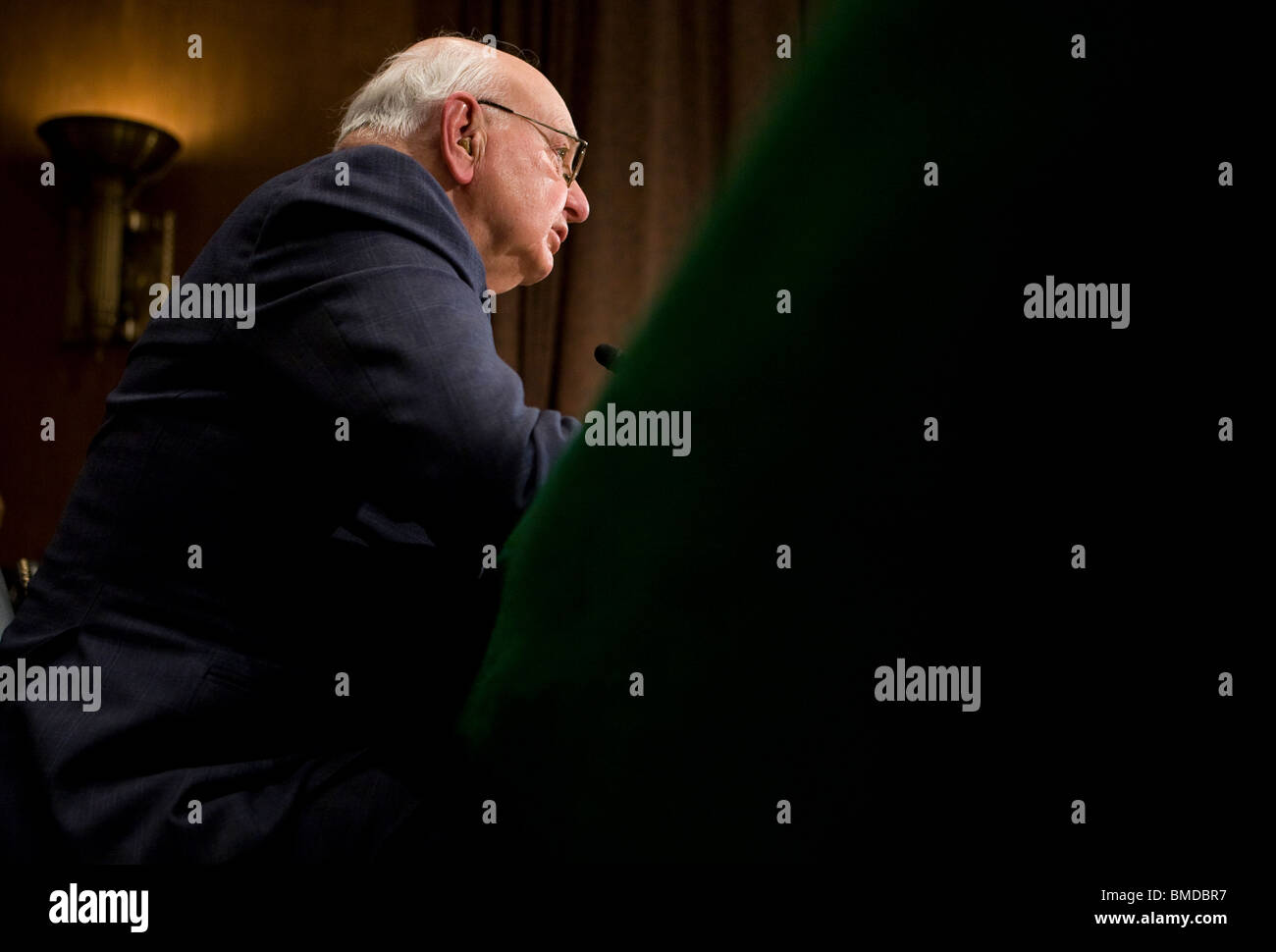 Der ehemalige US-Notenbankchef Paul Volcker. Stockfoto