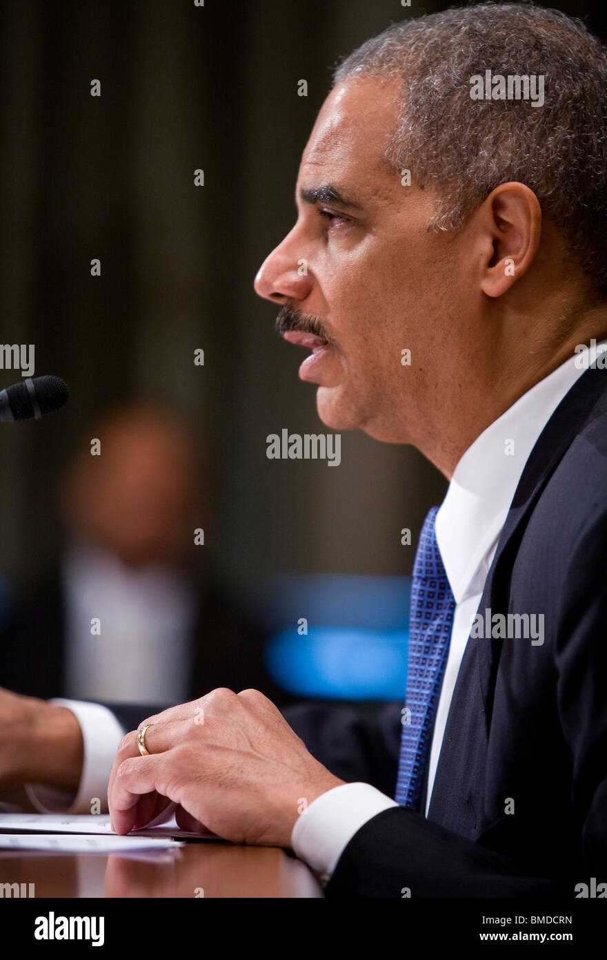 Vereinigten Staaten-Justizminister Eric Holder. Stockfoto