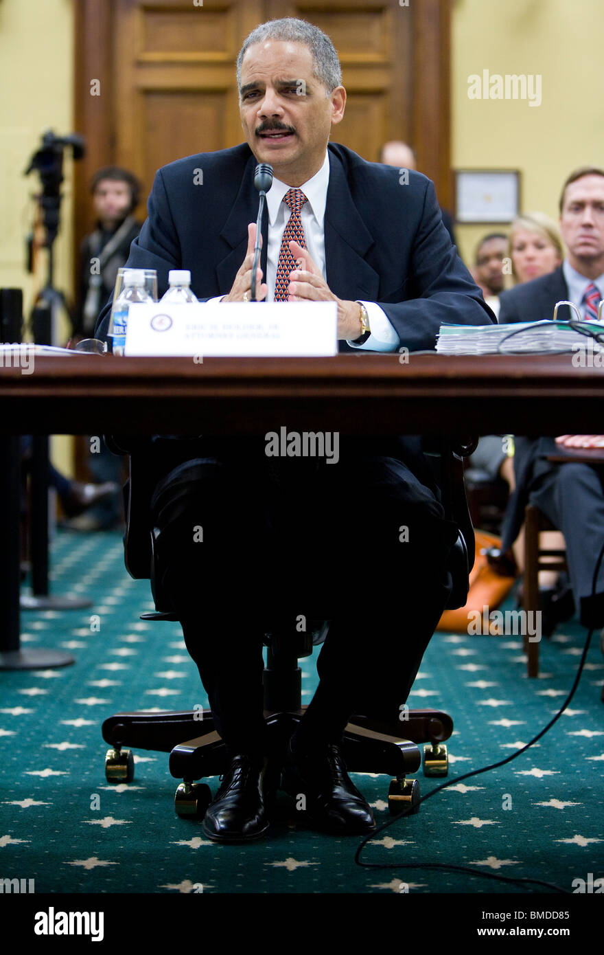 Vereinigten Staaten-Justizminister Eric Holder. Stockfoto