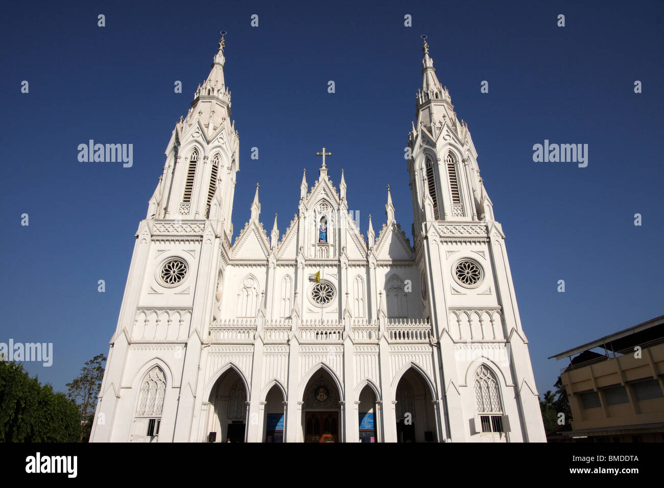 Puthan pally Kirche, die größte gotische Kirche in Thrissur, Kerala, Indien, Asien, Asien Stockfoto