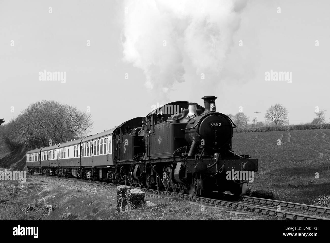 Bodmin und Wenford Dampfeisenbahn Stockfoto