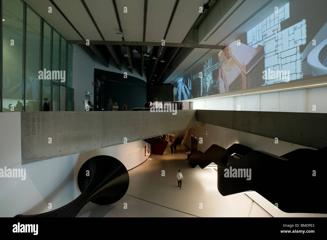 MAXXI Nationalmuseum für das 21. Jahrhundert Kunst, Rom, Italien Stockfoto