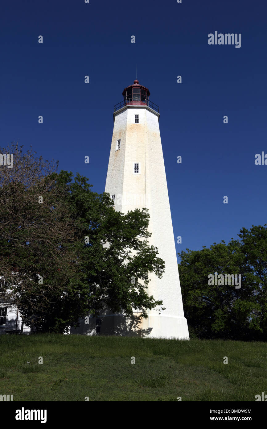 Sandy Hook Lighthouse, Gateway National Recreation Area; New Jersey; USA. Stockfoto