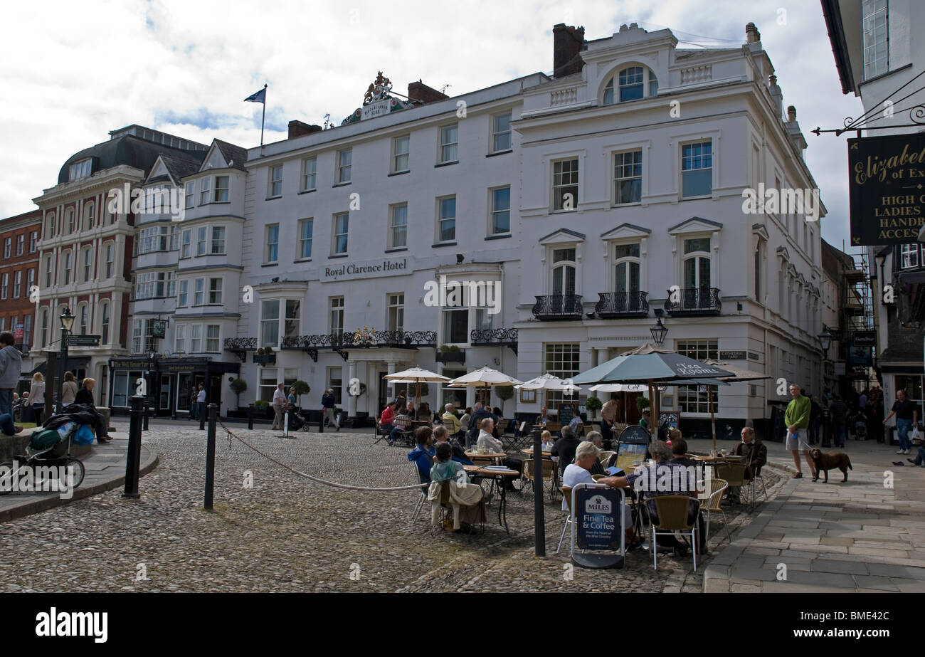 Royal Clarence Hotel Exeter Englands zuerst aus dem Jahr 1770 Stockfoto