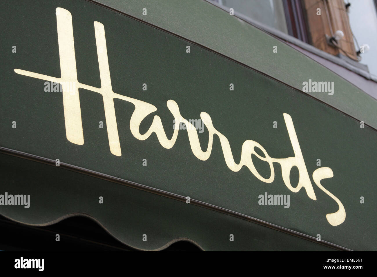 Harrods-shop vorne, Knightsbridge, London, UK Stockfoto