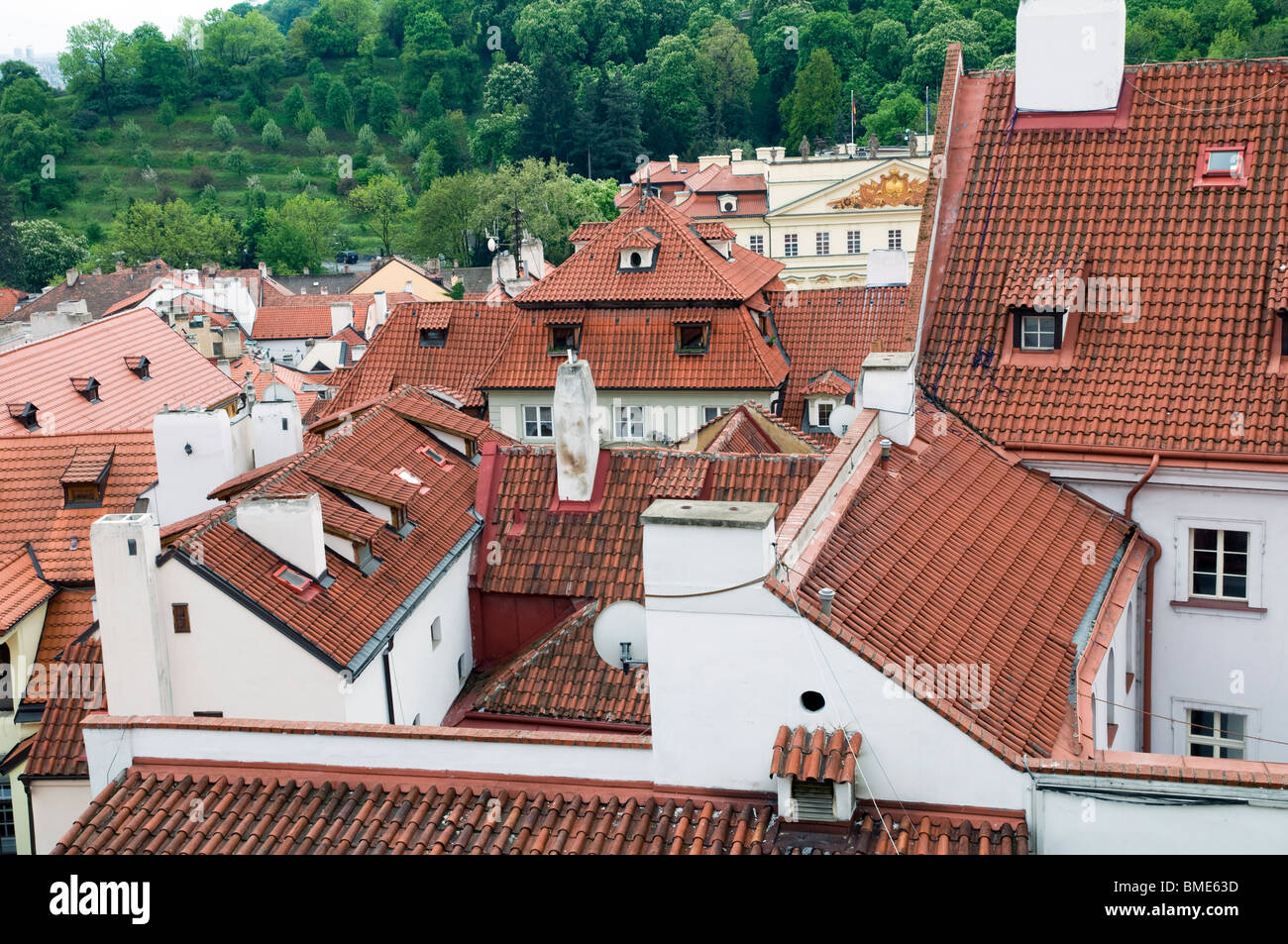 Dächer von Prag, Tschechische Republik-Ost-Europa Stockfoto