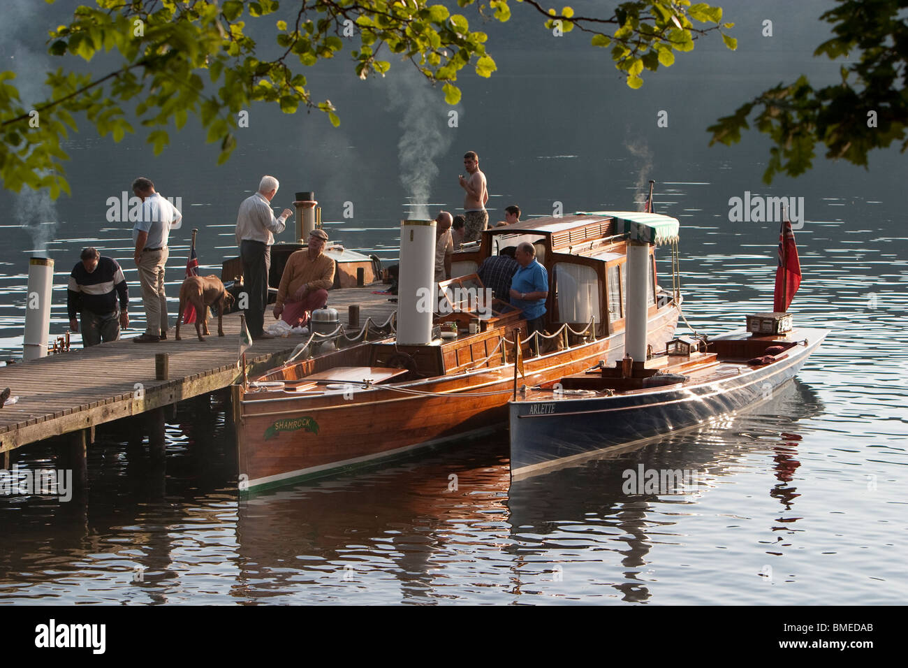 Kleeblatt - Windermere Dampf Boot Roger Mallison Stockfoto