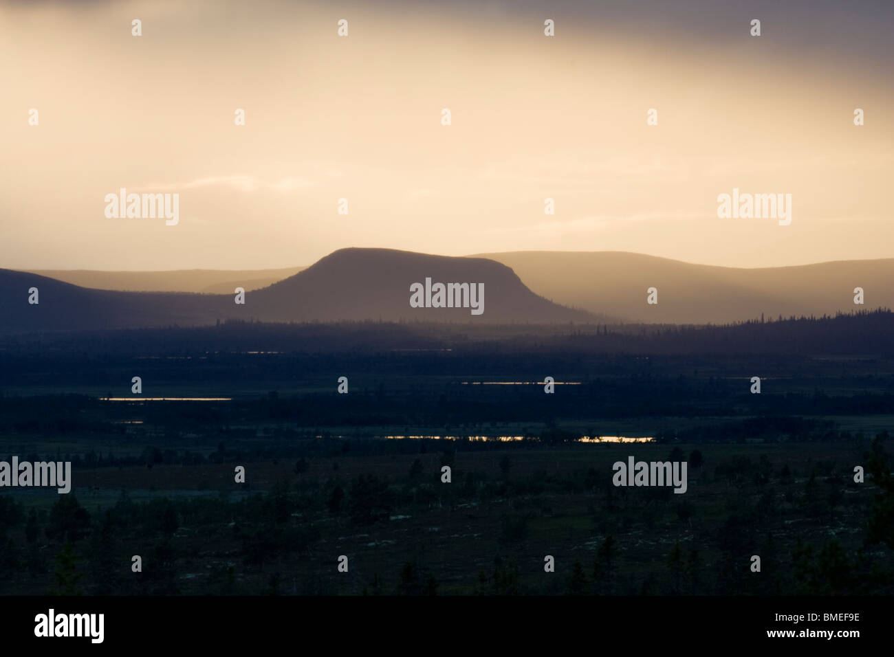 Skandinavien, Schweden, Harjedalen, Ansicht des skandinavischen Gebirges Stockfoto