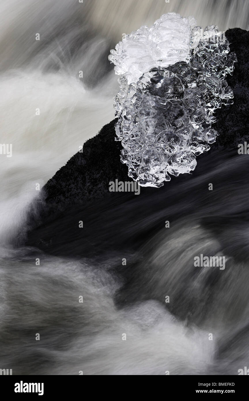 Ansicht des fließenden Wassers Stockfoto