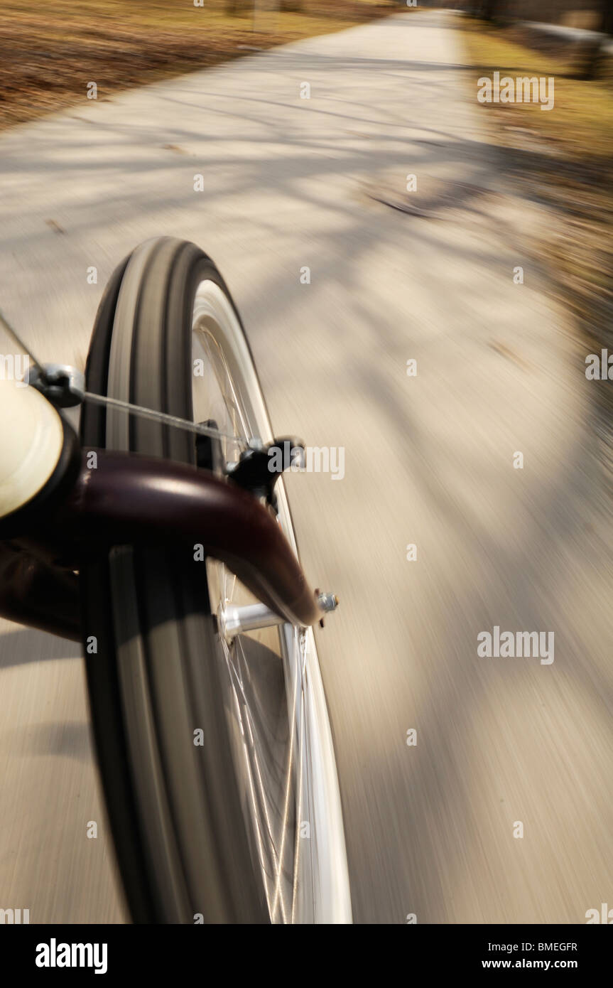 Skandinavien, Schweden, Roslagen, Blick auf dem Fahrrad unterwegs Stockfoto