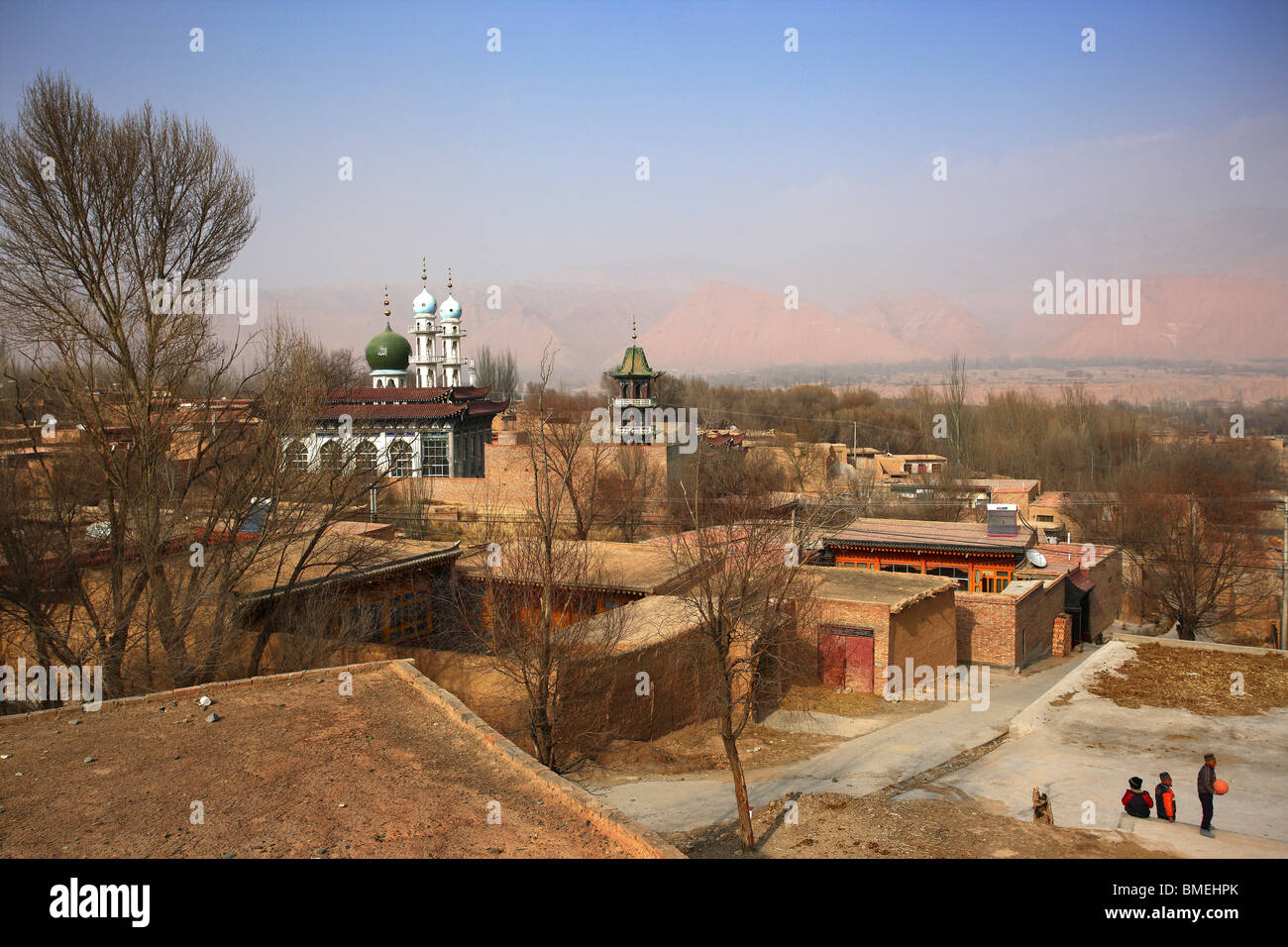 Jiezi islamischen Moschee, Xunhua Salar autonome Grafschaft, Haidong, Qinghai, China Stockfoto