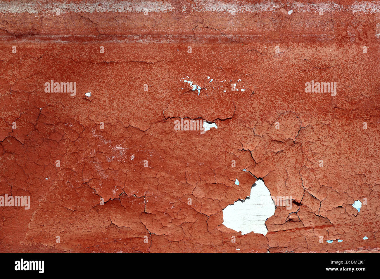 Grunge rot braun im Alter von Crackle Paint Wand Textur Vintage-Hintergrund Stockfoto