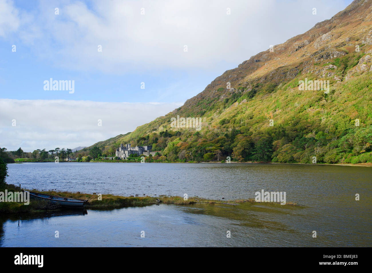 Kylemore Abbey, County Galway, Provinz Connacht, Irland Stockfoto