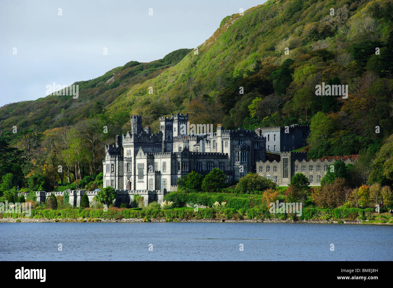 Kylemore Abbey, County Galway, Provinz Connacht, Irland Stockfoto
