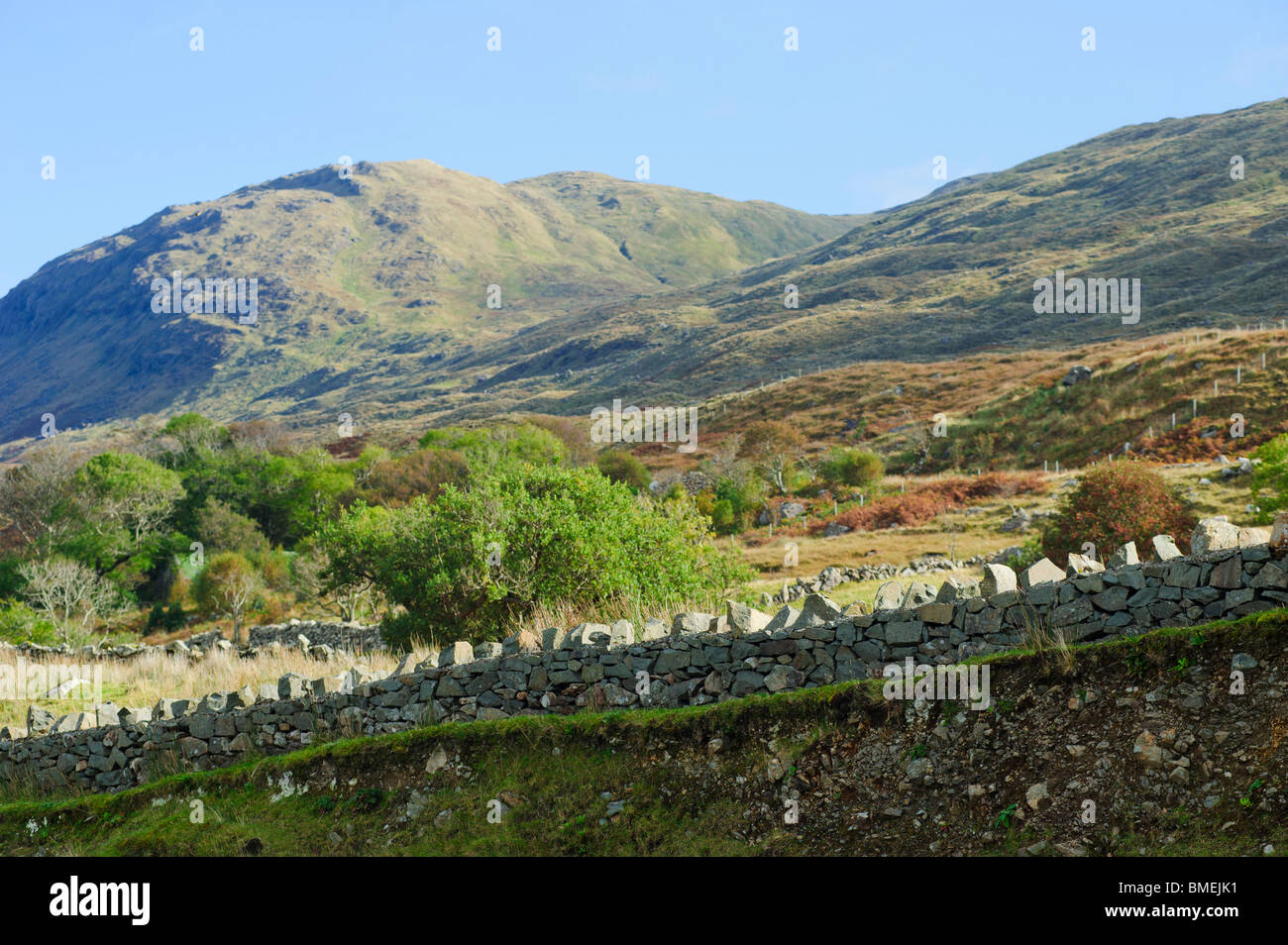Rossroe Berg, Leenaun (Leenane), County Galway, Provinz Connacht, Irland Stockfoto