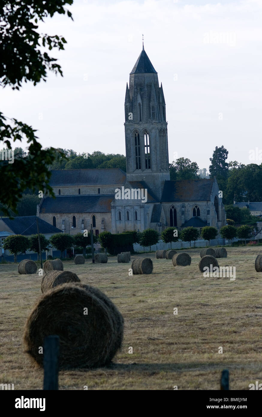 Kirche Notre-Dame d'Audrieu Normandie Frankreich Stockfoto