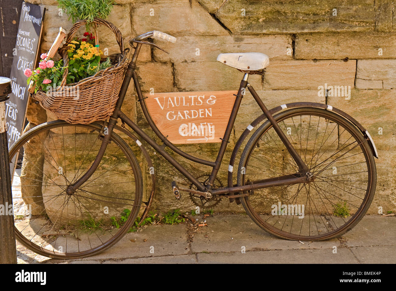 UK-Oxford-altes Fahrrad Stockfoto