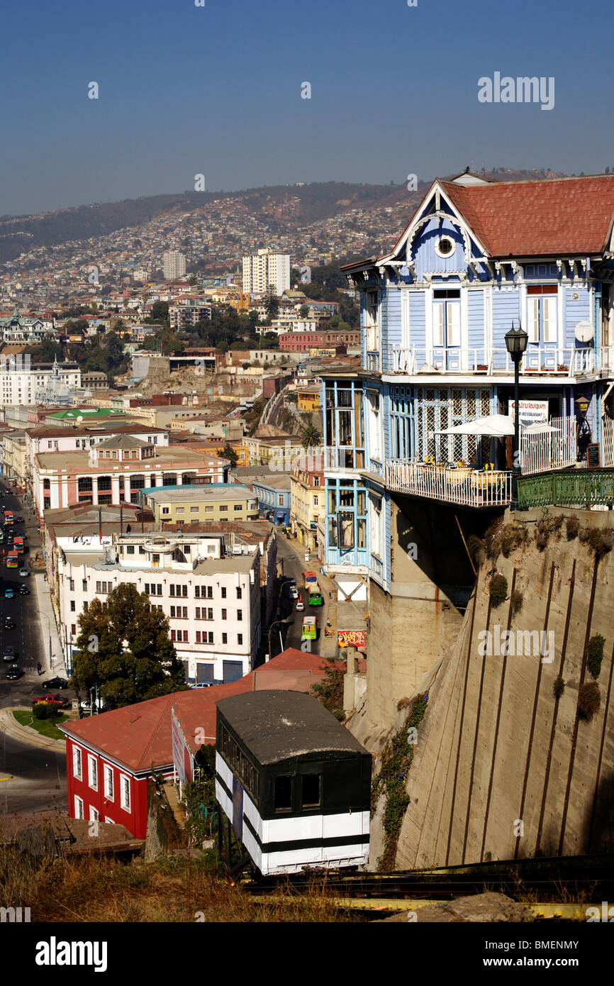 Ascensor Artilleria in Valapraiso in Chile, Südamerika Stockfoto