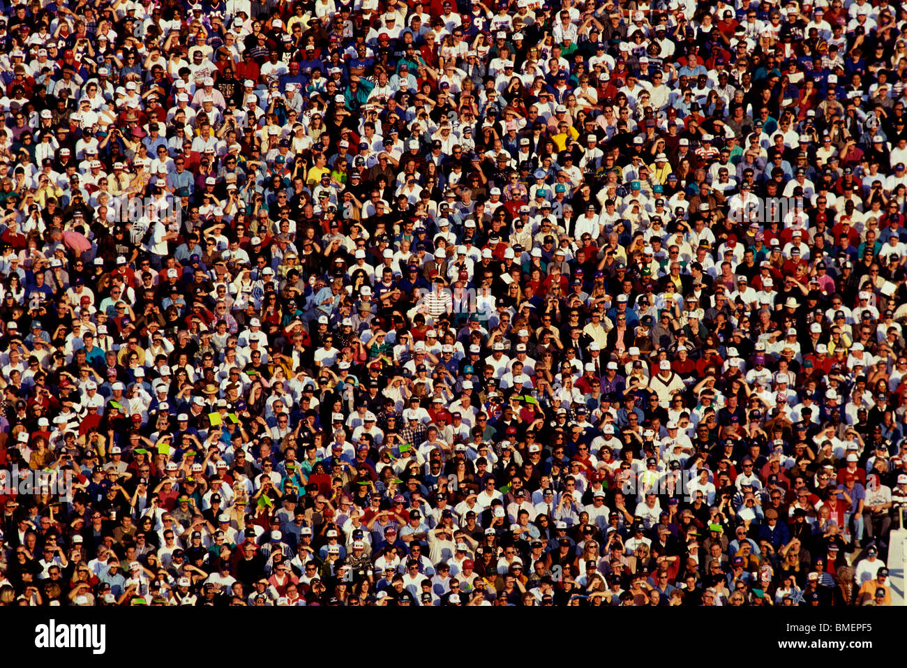 Fans bei Sportveranstaltung. Stockfoto