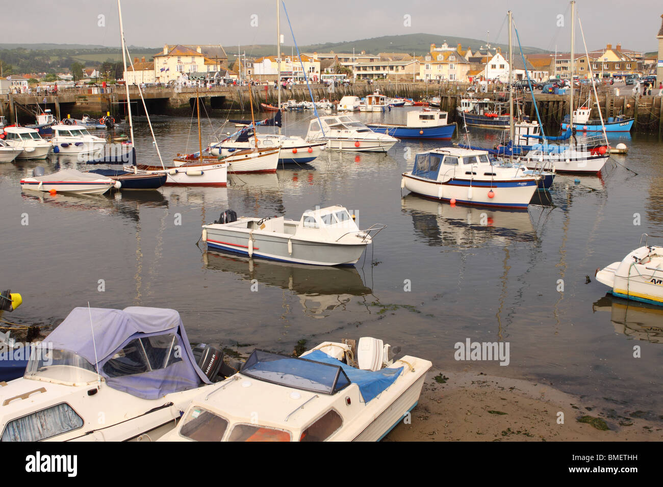 West Bay Hafen in der Nähe von Bridport Dorset-England Stockfoto