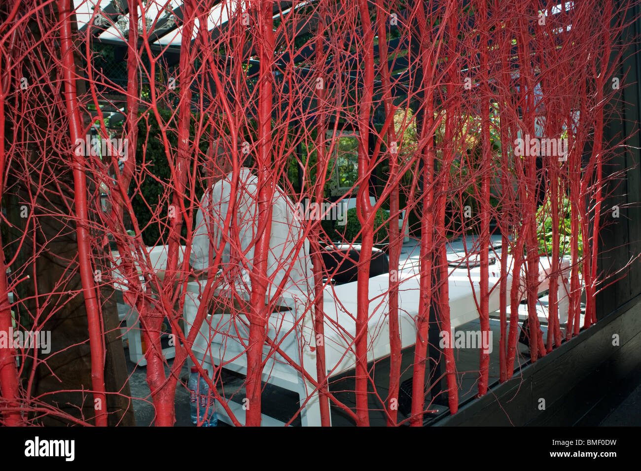 Paris, France, Garden Festival, Contemporary Urban Design "La Terrasse d'Exterieurs" modern garden furniture Stockfoto