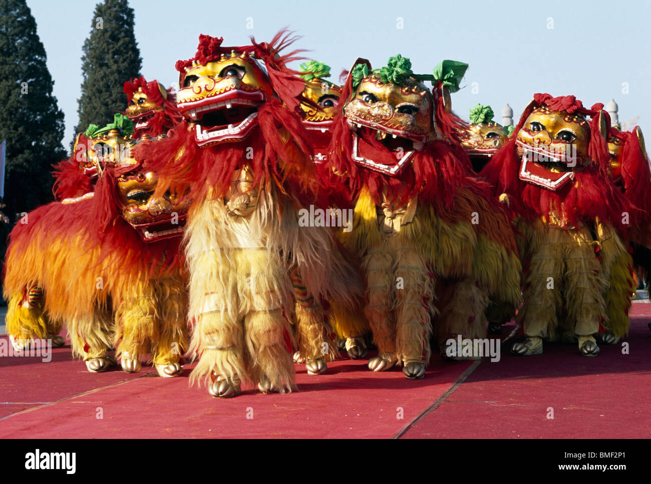 Neues Jahr-Parade, China Stockfoto