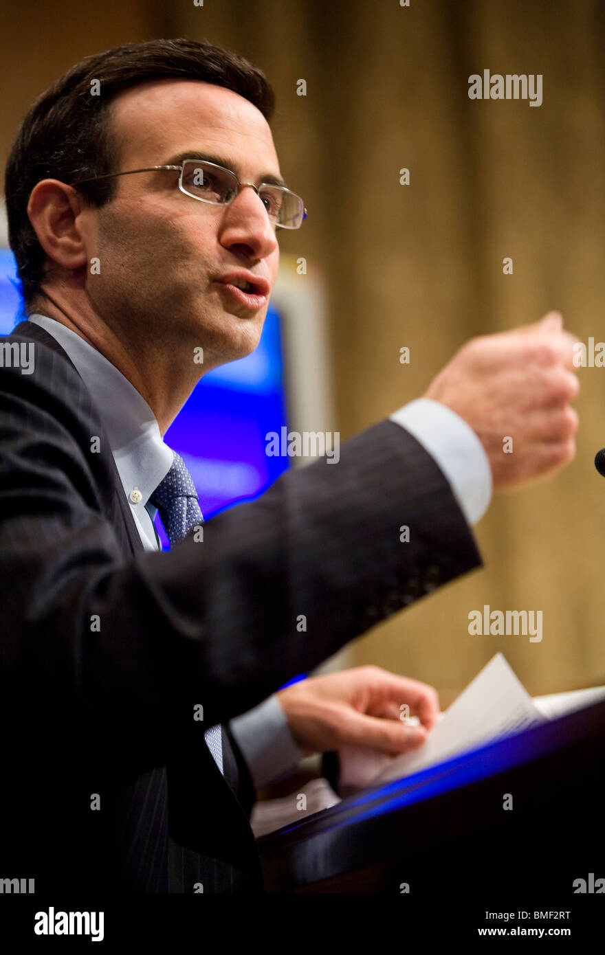 Peter Orszag, Direktor des Office Of Management and Budget. Stockfoto