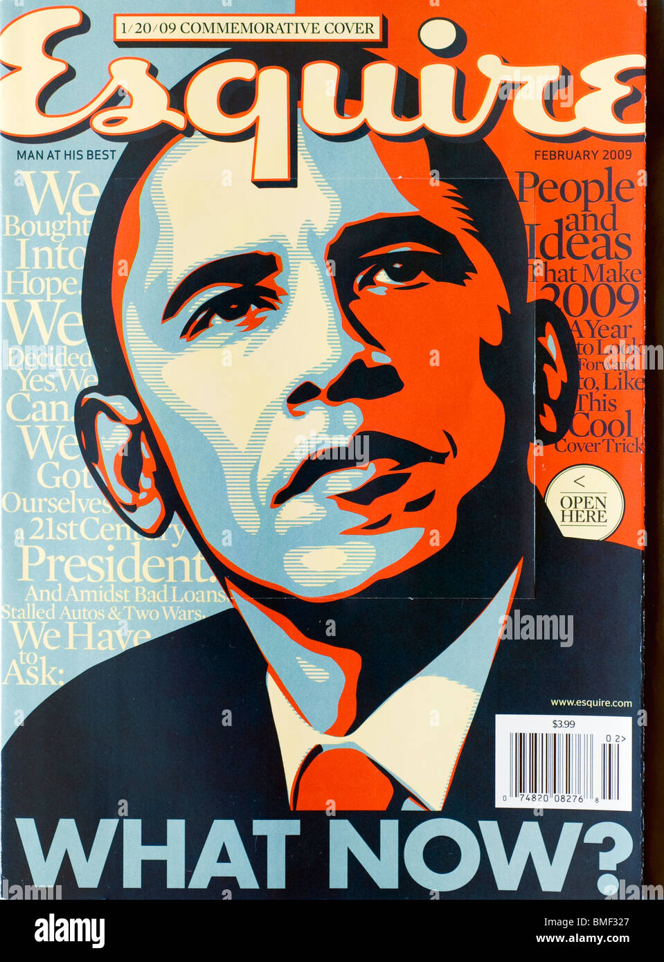 Esquire Magazin-Cover mit Präsident Barak Obama Stockfoto
