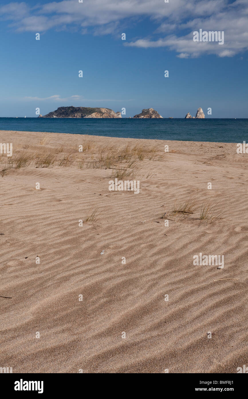 Medas Inseln (Illes Medes) von Gola del Ter, Baix Empordà, Costa Brava, Girona, Spanien Stockfoto