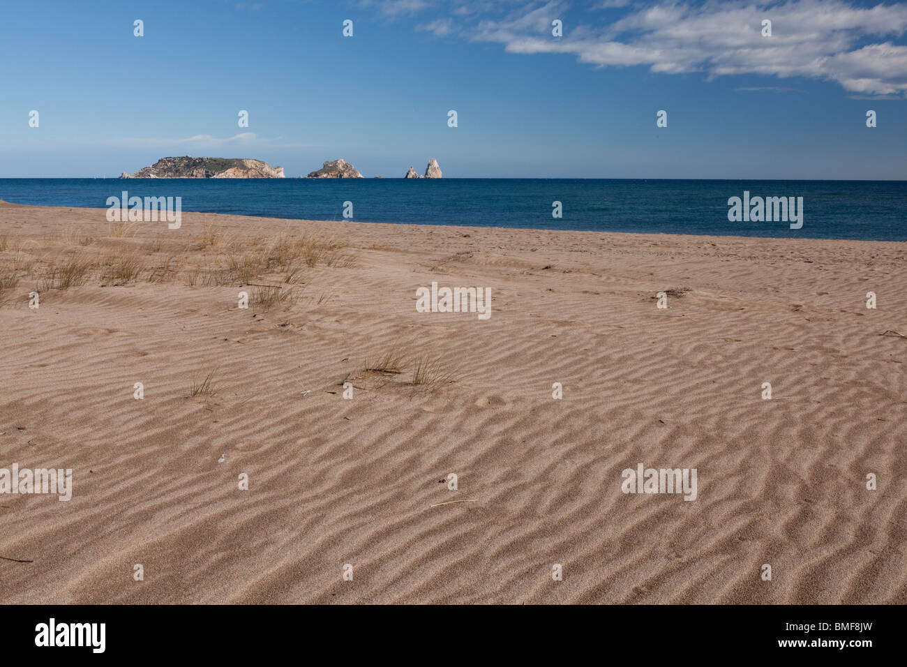 Medas Inseln (Illes Medes) von Gola del Ter, Baix Empordà, Costa Brava, Girona, Spanien Stockfoto