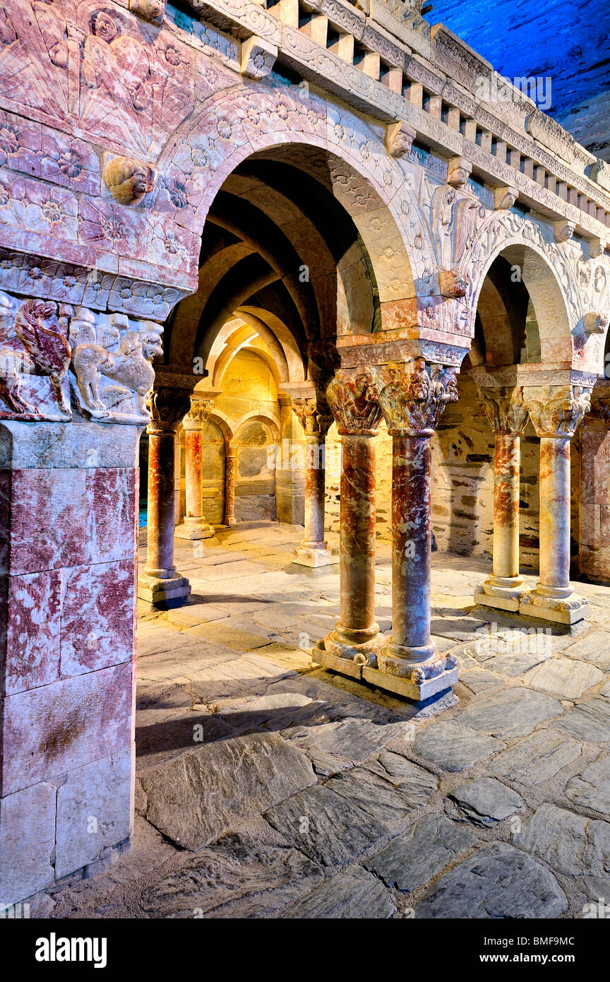 Serrabone Priory, Frankreich. Stockfoto