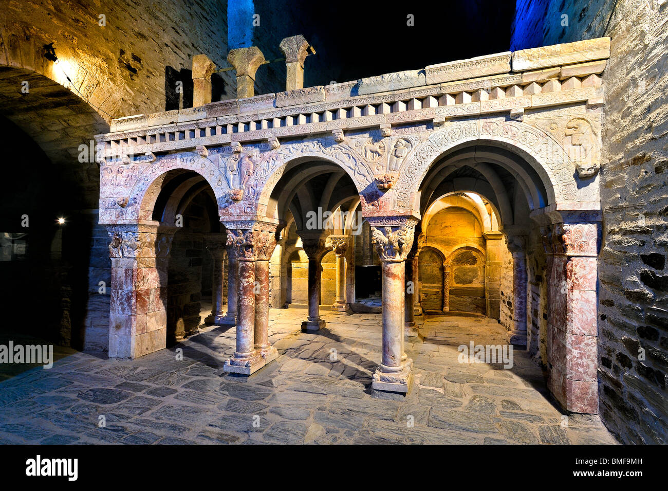Serrabone Priory, Frankreich. Stockfoto